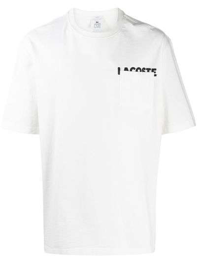 Lacoste футболка с карманом и логотипом
