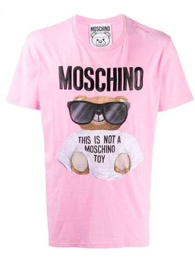Moschino футболка с принтом Teddy