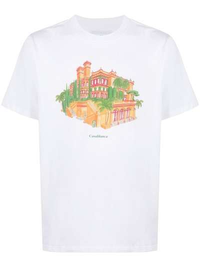 Casablanca футболка с короткими рукавами и логотипом
