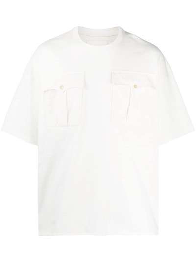 Jil Sander футболка оверсайз с карманами