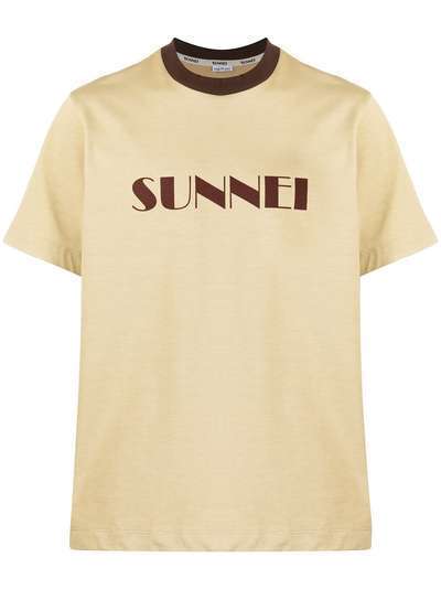 Sunnei футболка свободного кроя с логотипом