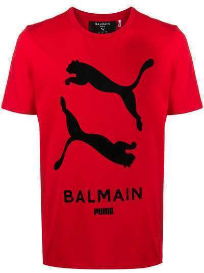 Balmain футболка с логотипом из коллаборации с Puma