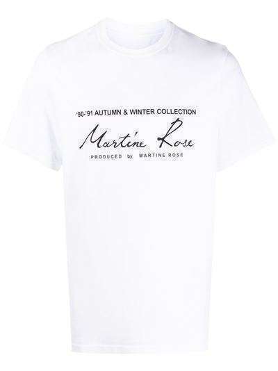 Martine Rose футболка с архивным принтом