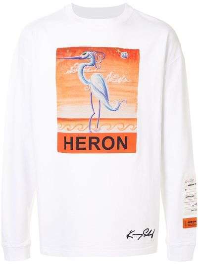 Heron Preston футболка Heron с принтом