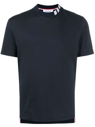 Thom Browne футболка с высоким воротником и полосками 4-Bar