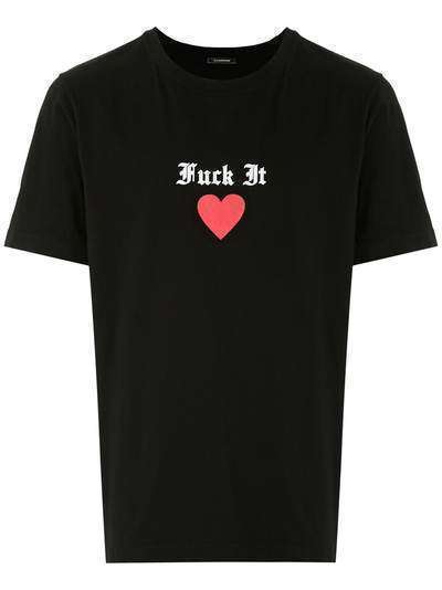 À La Garçonne футболка с принтом Fuck It