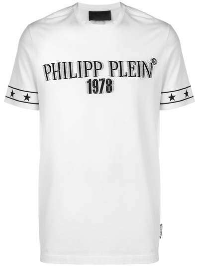 Philipp Plein футболка с заплаткой с логотипом