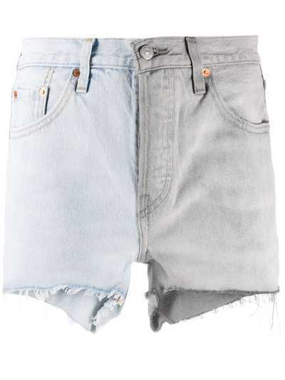 Levi's двухцветные джинсовые шорты 501