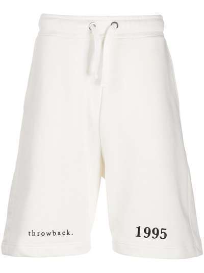 Throwback. спортивные шорты с вышитым логотипом