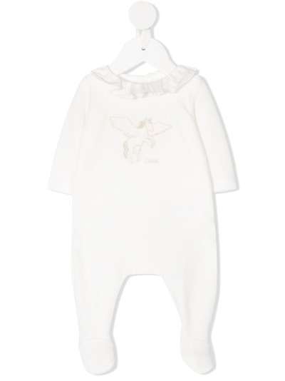 Chloé Kids комбинезон с вышитым логотипом