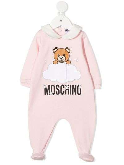 Moschino Kids ромпер с принтом Teddy Bear