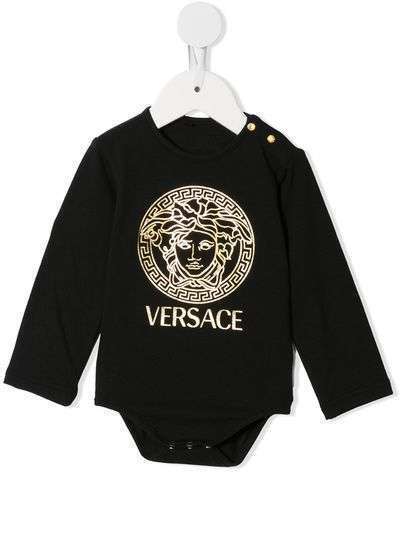 Young Versace ромпер с логотипом