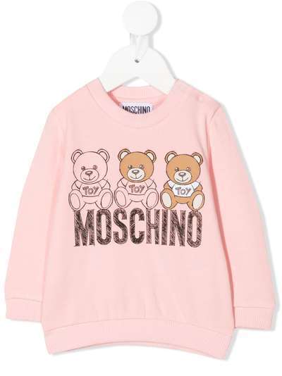 Moschino Kids толстовка Teddy Bear с логотипом