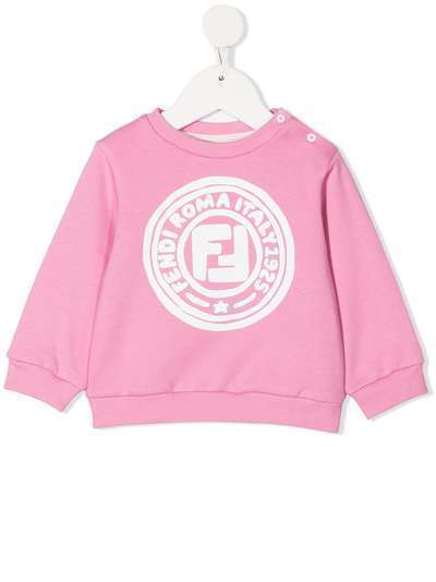Fendi Kids толстовка с логотипом FF