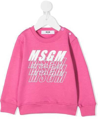 Msgm Kids толстовка с логотипом