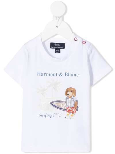 Harmont & Blaine Junior футболка с круглым вырезом и логотипом