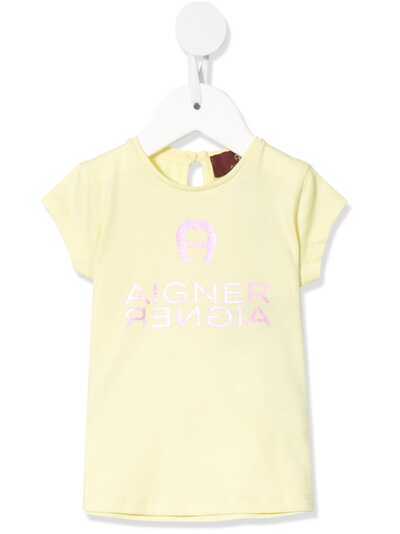 Aigner Kids футболка с логотипом