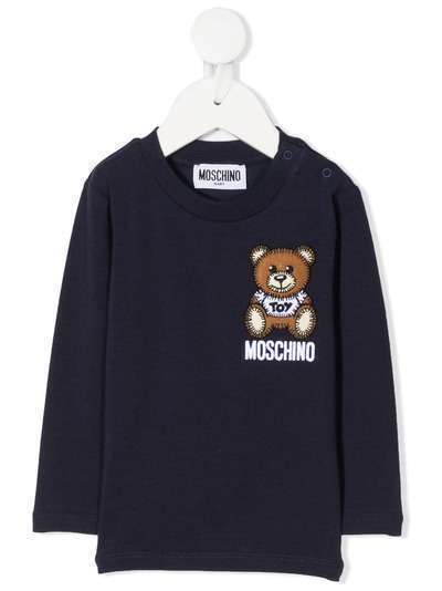 Moschino Kids футболка с нашивкой Teddy Bear