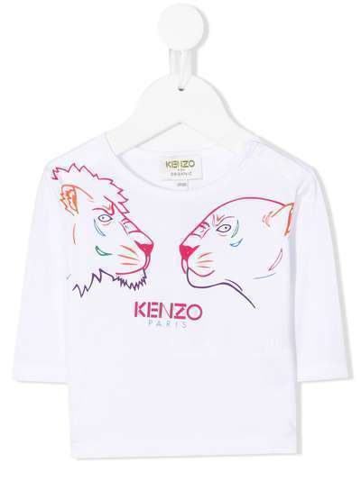 Kenzo Kids футболка с графичным принтом