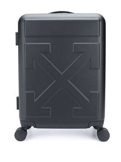 Off-White чемодан на колесах с логотипом Arrows