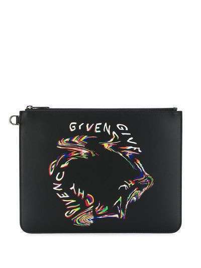 Givenchy клатч с принтом Givenchy Glitch