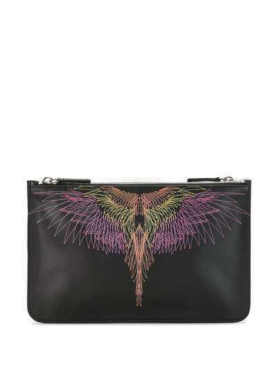 Marcelo Burlon County of Milan клатч с принтом Wings