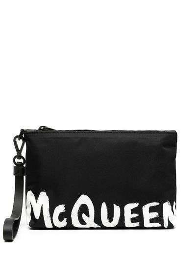 Alexander McQueen клатч с логотипом