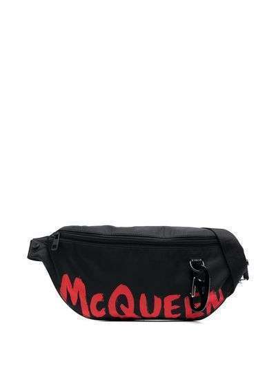 Alexander McQueen поясная сумка с логотипом