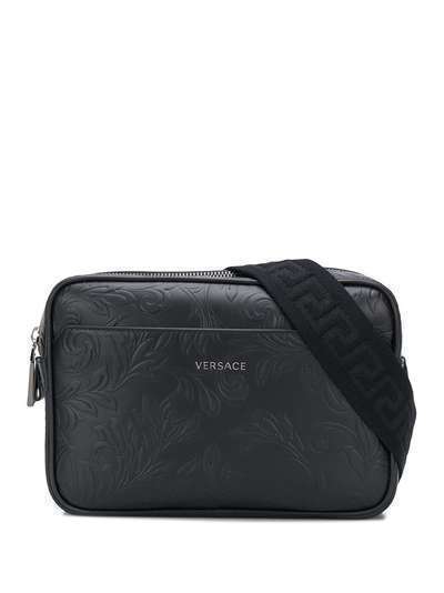 Versace поясная сумка с тиснением Barocco
