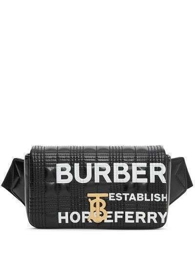 Burberry стеганая поясная сумка Lola с принтом Horseferry
