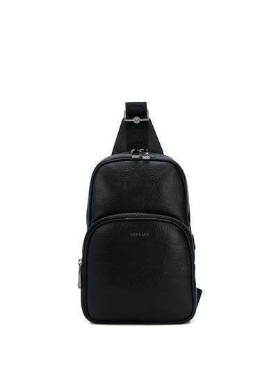 Versace рюкзак на одно плечо с тиснением Barocco