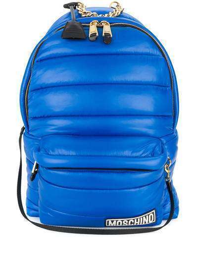 Moschino уплотненный рюкзак с капюшоном