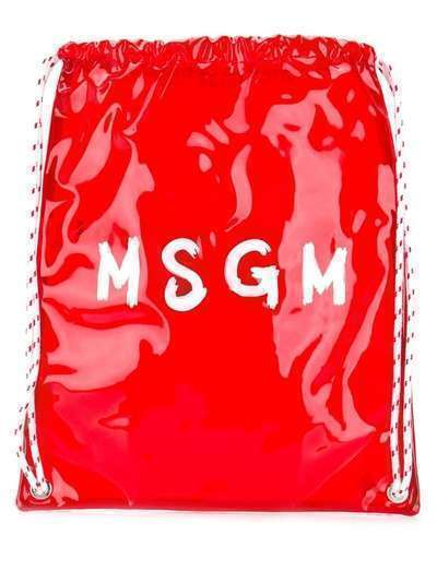 MSGM рюкзак с контрастным логотипом