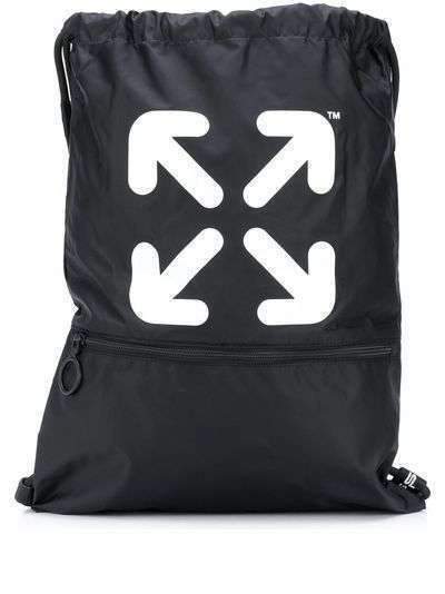 Off-White рюкзак с кулиской и логотипом Arrows
