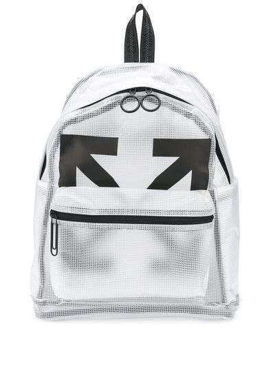 Off-White сетчатый рюкзак с логотипом Arrows