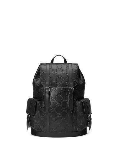Gucci рюкзак с тисненым логотипом