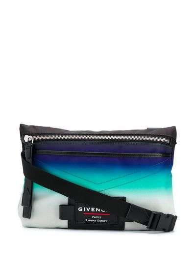 Givenchy сумка на плечо с нашивкой-логотипом и эффектом омбре