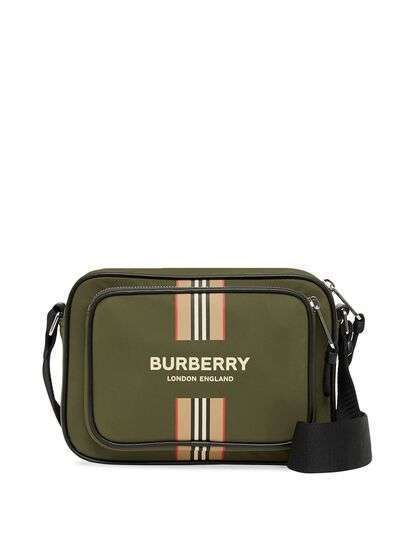 Burberry сумка на плечо с полоской Icon Stripe и логотипом