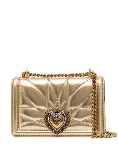 Dolce & Gabbana маленькая стеганая сумка через плечо Devotion
