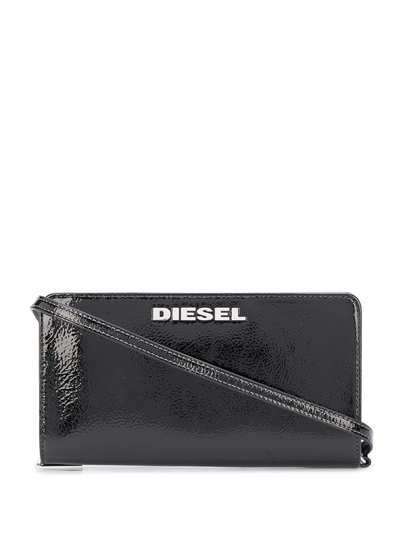 Diesel кошелек Glossy с ремнем через плечо