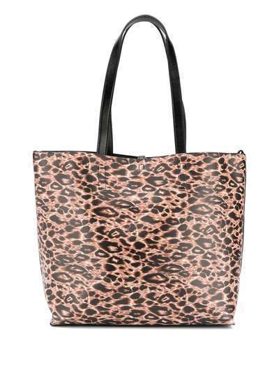 Versace Jeans Couture сумка-тоут с леопардовым принтом