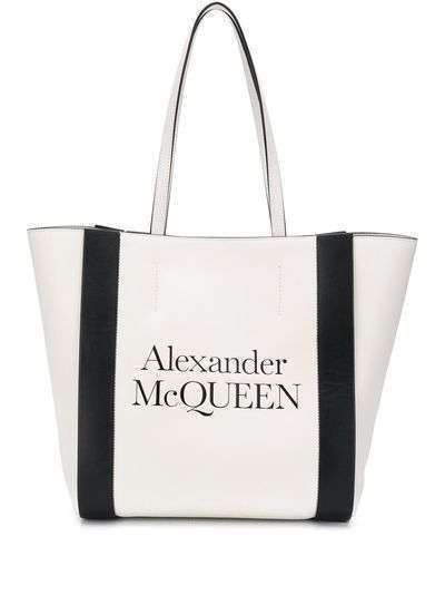Alexander McQueen сумка-шопер с логотипом