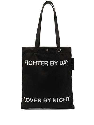 Neil Barrett сумка-тоут Fighter By Day Lover By Night