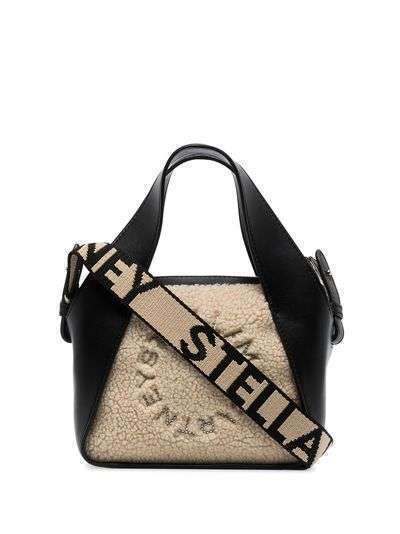 Stella McCartney сумка с отделкой из шерпы