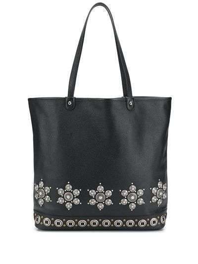 Etro сумка-тоут с заклепками в форме цветов
