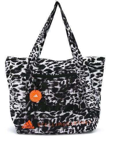 adidas by Stella McCartney сумка-тоут с логотипом и леопардовым принтом