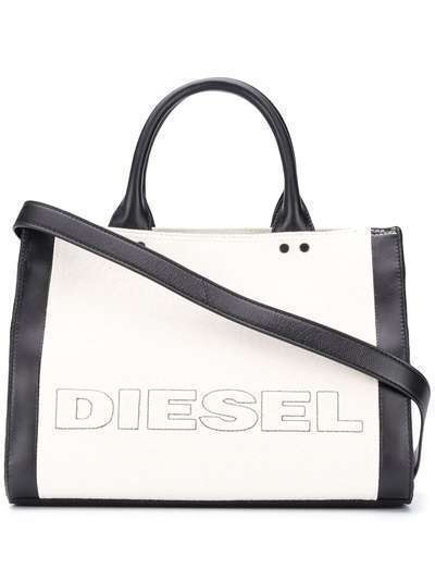 Diesel сумка-тоут в стиле колор-блок с логотипом