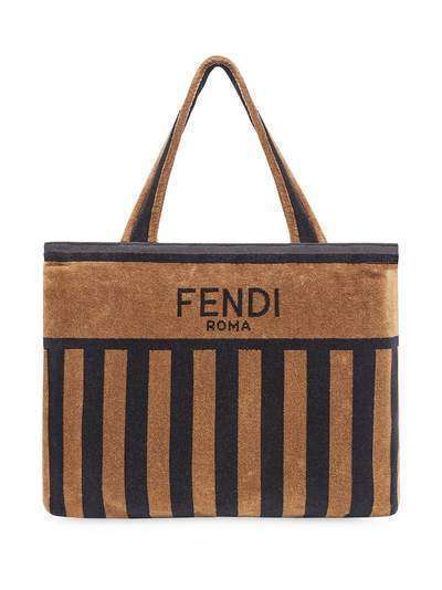 Fendi сумка в полоску с логотипом