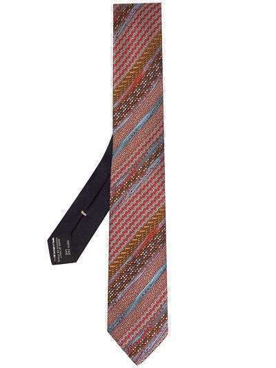 Missoni фактурный галстук в полоску