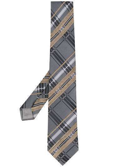 Emporio Armani галстук в шотландскую клетку